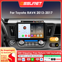 6115 Octa Core Android 14 Autoradio für Toyota RAV 4 IV 2013 2014 2015 2016 2017 Carplay für Apple Multimedia-Videoplayer GPS-Navigation Stereo 2DIN 360-Grad-Kamera Autoradio DPS RDS 4G Wifi