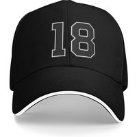 Lucky Number Bone 18 Camping Baseball Caps Male Custom Tactical Peaked Cap Girl Sport Sunscreen Hat