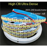 5M SMD2835 LED Light Strip 12V High Density 240LEDs/M Dimmable Flexible Strip Light for Room TV Background Decoration
