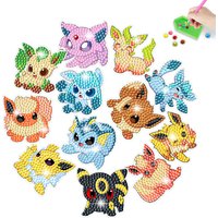 Keeppley&Pokemon cartoon diamond decoration painting 5D DIY cross stitch kit Kawaii Pikachu framed art painting children's gift