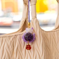 Hot Genuine Tushan Nine-Tailed Fox Crystal Luck Blind Box Bag Pendant Car National Trend Fox Fairy Original Stone Birthday Gifts