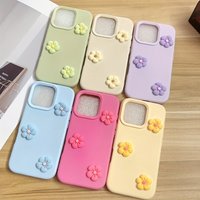 Cute Colorful Dopamine Flower Phone Case For iPhone 17 Pro Max 17Air 16 15 14 13 12 11 Pro Max 15 14 Plus Shockproof Matte Cover