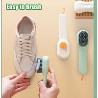 1/2pcs Shoes Brush Automatic Liquid Discharge Multifunction Press Out Shoes Cleaner Soft Bristles Clothes Brushes Cleaning Tool