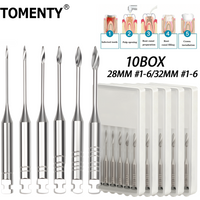 TOMENTY 10Pack Dental Endodontic Gates Drill Glidden Rotary Stainless Steel Instruments Dentistry Odontologia 28/32mm Engine Use