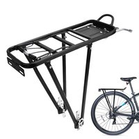 Cycling Rear Carrier Rack 77lbs Cargo Rack Mount Solid Bearings Adjustable Luggage Cargo Rack Sturdy Pannier Rack Luggage