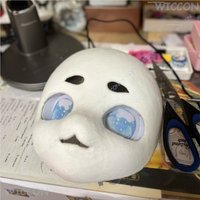 DIY Kit Accessories Face Pile Fabric Fursuit Kigurumi Skull Headwear Cosplay Furry Animal Kig Mask Head Base Fullset All in one