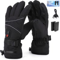 AliExpress NONE Electric Heating Gloves Windproof Thermal Gloves Rechargeable Anti-Scratch Heated Gloves for Motorcycle Bike Gloves