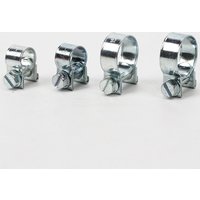 10PCS/Set Car Fuel Hose Clips Hoses Clamps Set Mini Carbon Steel Air Hose Clamp Diesel Petrol Pipe Clips Auto Hose Parts