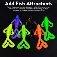 Sunlure 5pcs/Bag New Craw fishing Lure Swallow Bug 9cm&7.3g Fishing Bait 6 Color Soft Plastic Worm Swimbaits for Bass Pike Trout