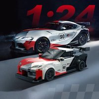 Supra GT4 1:24 Race Sport Car Buildings Blocks Champion Supercar Vehicle Assembly Brick Model Kit Car Fan Adults Kid Gift 324PCS