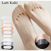 5 Pairs/ Lot Woman Socks New Summer Ultrathin Solid Color Invisible No Show Socks Set Breathable Anti-slip Socks Slippers Casual