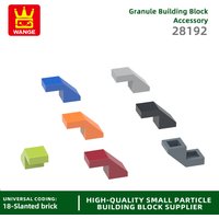 Wange 238Pcs/lot 28192 Slope 2x1 with Cutout without Stud Blocks Color Accessories Compatible with Brick Children Toys Assembly
