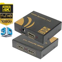 HDMI Splitter 4K HDMI 1 in 2 out Splitter HDMI for PS4 Apple TV PC laptop HDTV HDMI Splitter dual monitors