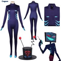 TV Hell Hotel Cosplay VOX Jumpsuit Clothes Women Accessories Halloween Costume Carnival Outfit Suits Party Disguise Roleplay