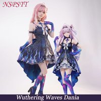 NSPSTT Wuthering Waves Denia Second Form Cosplay Costume Ming Style Outfit Full Set Halloween Party Dress