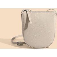 Litschi Muster Umhängetasche neue Reiß verschluss einfarbige Umhängetasche Echt leder Handy tasche Damen