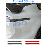 For Kia Stinger 2018-2023 Carbon Fiber Rear Light Emblems Side Lamp Stripes Trim Car Decoration Retrofitting Accessories Sticker