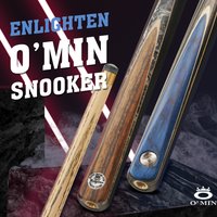 Original O'min Enlighten Billiard Snooker Cue One Piece 9.8mm Tip High Quality Ashwood Shaft Professional Billard with Gifts