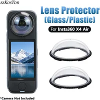 Lens Protector Cap for Insta360 X4 Air Premium Glass Lens Guards Scratch Proof Tempered Glass Camera Accessories