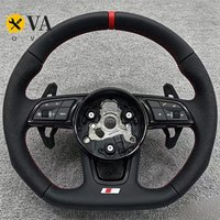 Perforated Leather Steering Wheel For Audi A3 8V A4 B9 Rs5 Rs3 Rs4 A5 B9