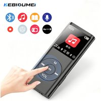 KEBIDUMEI Portable MP3 Player With LCD Digital Display FM Radio Video Hifi MP3 Player E-books Bluetooth Lossless Music Player