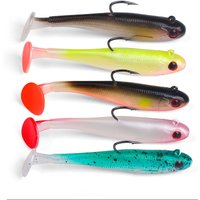 5pc Soft Bait Rubber Fishing Lure 6g 12g Artificial Sinking Swimbait Curly T Tail Jig Head Fishing Tackle For Bass