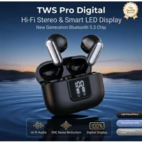 Wireless Bluetooth Earphone Pro13 HIFI Stereo Sound ENC Headphones Power Display Earbuds For Phone Music Sports In-Ear Headset