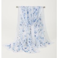 Summer Floral Printed Scarf Elegant Lightweight Chiffon Silk Shawls Travel Beach Sunscreen Towel Fashion Headband Turban