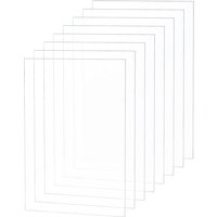 30 Sheets 0.4mm Plexiglass Picture Frame 5x3 Inch Replacement Transparent Acrylic Sheet for Photo Frame and Projects Display
