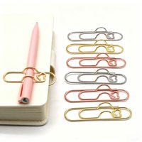 3 multifunctional pen clip love paper clip pen button notebook accessories fixed seat school office stationery organizer