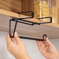 Non-Perforated Tissue Holder, Wall-Mounted Design Space-Saving. Suitable for Kitchens And Bathrooms, Modern And Simple Style