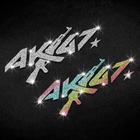 1PC Imitation Diamond Glitter AK47 Motorcycle Sticker Waterproof for Motorbike Helmet Fuel Tank Scooter Boat Durable Vinyl Decal