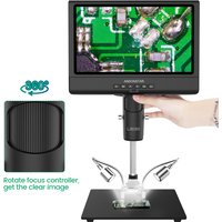 Andonstar AD209 Digitalmikroskop 10,1 Zoll einstellbares LCD für Elektronikmikroskop-Werkzeug PCB/SMD 1080P Lötmikroskop