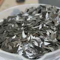 100g/1000g Płatki Włókna Węglowego Kutego w Kształcie Diamentu, Krótkie Włókno Węglowe o Długości 15mm, Surowiec Włókna Węglowego Kutego o Znacznym Splotu