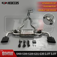 HEO SS304 HEO Sports Exhaust For BMW 540I 530I 520I 530E catback G30 G31 B48 B58 2.0T 3.0T Car Valve Exhaust