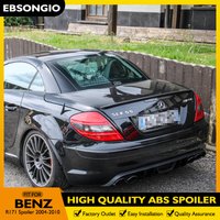 For Benz R171 SLK Class Convertible 2 Door 2004 to 2010 Car ABS Plastic Rear Roof Spoiler Wing Trunk Lip Boot Cover Car Styling