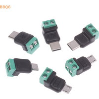 *1/3Pcs USB C Adapter Male 2 Pin No Solder Electrical Equipment Solderless Connectors For Industrial Scientific Repair Charging