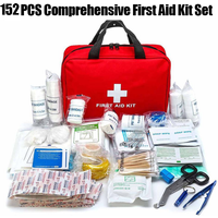 Comprehensive Easy To Carry First Aid Kit For Home & Outdoor Activities Essential Emergency Preparedness Supplies With Scissors