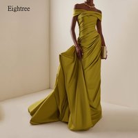 Eightree Elegant Off The Shoulder Mermaid Formal Prom Gowns Side Tail Evening Dress Floor Length Party Dresses Customized