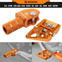 NICECNC For KTM EXC 300 2017-2024 Brake Pedal Plate Shift Lever Tip For KTM EXCF 350 SX 125 SXF 450 Husqvarna TE300 GasGas EC300