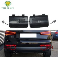 Unpainted Car Left&Right Rear Bumper Towing Tow Hook Eye Cover For Audi Q3 2012 2013 2014 2015 8U0807441A 8U0807442A