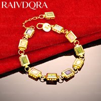 18K Gold Plated Design Zircons Bracelets For Women Men Charm Trend Birthday Gifts Fashion Party Fine Jewelry