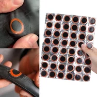 48pcs Rubber Puncture Patches Bicycle Tire Tyre Tube Repair Cycle Patch Kit No Glue Bicycle Inner Tube Puncture Repair Tools