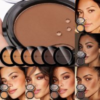 Silky Matte Bronzer Setting Makeup Contour Powder Long lasting Face Shaping Concealer Dark Contouring 3D Nose Eyeshadow Palette
