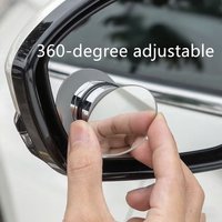 2pcs Wide Angle Car Blind Spot Mirrors 360 Adjustable Car Auxiliary Rearview Mirrors HD Suction Cup Small Round Mirror