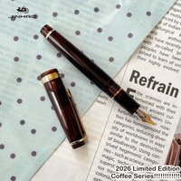 JINHAO 82 Fountain Pen 2026 Limited Edition Coffee Series EF/F/M Gold Clip Writing Smooth Office School Supplies Stationery