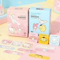 40Pcs Hello Kitty Band Aid Plaster Cartoon Waterproof Breathable Emergency Bandage Cute Melody Cinnamoroll Pattern Girl Gift