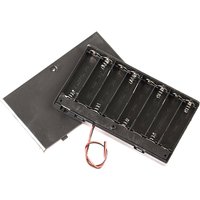 1Pcs/2Pcs 8 Slots AA Battery Holder Battery Storage Case Box With Switch & Cover Batteries Standard Container
