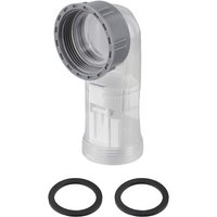 Kitchen Transparent Deodorizing Elbow Check Valve Lateral Side Drain Pipe 45mm Sink Drain Hose Drain-pipe