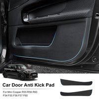For Mini Cooper F56 F55 F54 F60 F57 R55 R56 R60 Auto Door Anti-Kick Mat Sticker Soil-Proof Children's Kick Pad Car Accessories